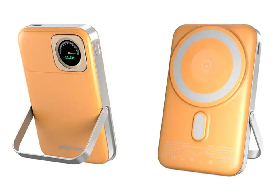 Green Lion PBGLVGAUGEOR | Power Bank 10000mAh 22,5W 2x Type-C Simsiz