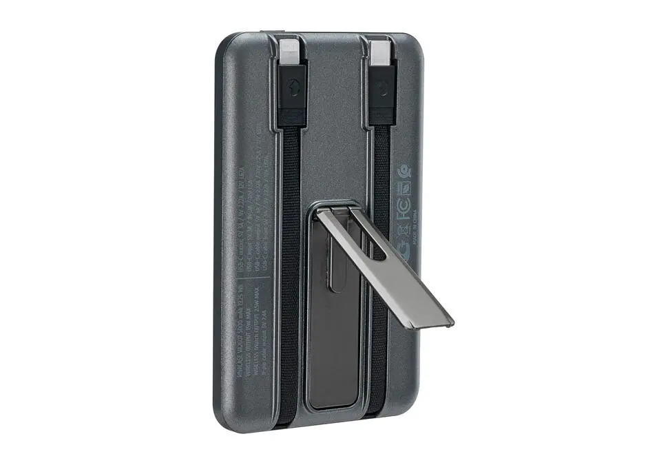 Rivacase PBRCVA2607 | Внешний аккумулятор 5000мАч 22,5Вт 2xType-C Беспроводной