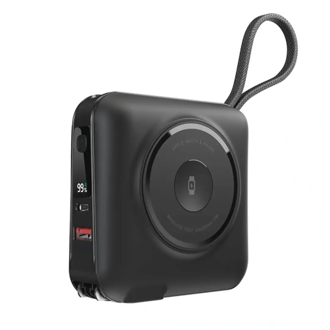 WIWU WI-P051 | Внешний аккумулятор 5000мАч Type-C Беспроводная Быстрая Зарядка 6-в-1