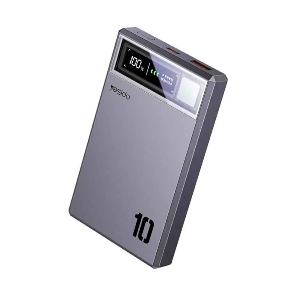 YESIDO YP61 | Power Bank 10000mAh Type-C USB Magnetic Silver