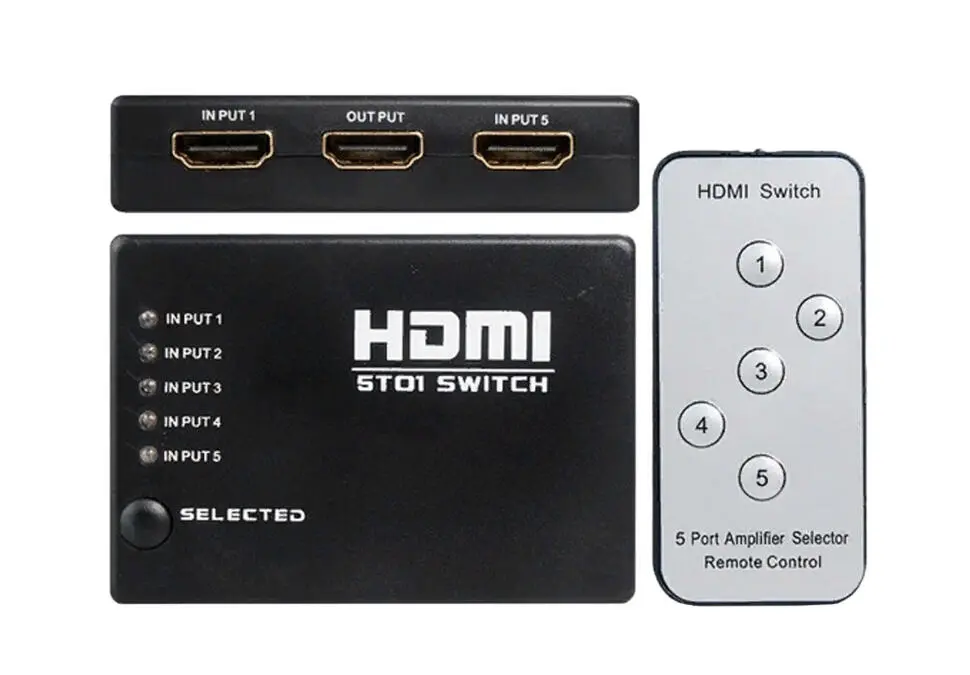 SWITHD SWITHD5P1P | HDMI geçiriş 5 giriş 1 çykyş Full HD