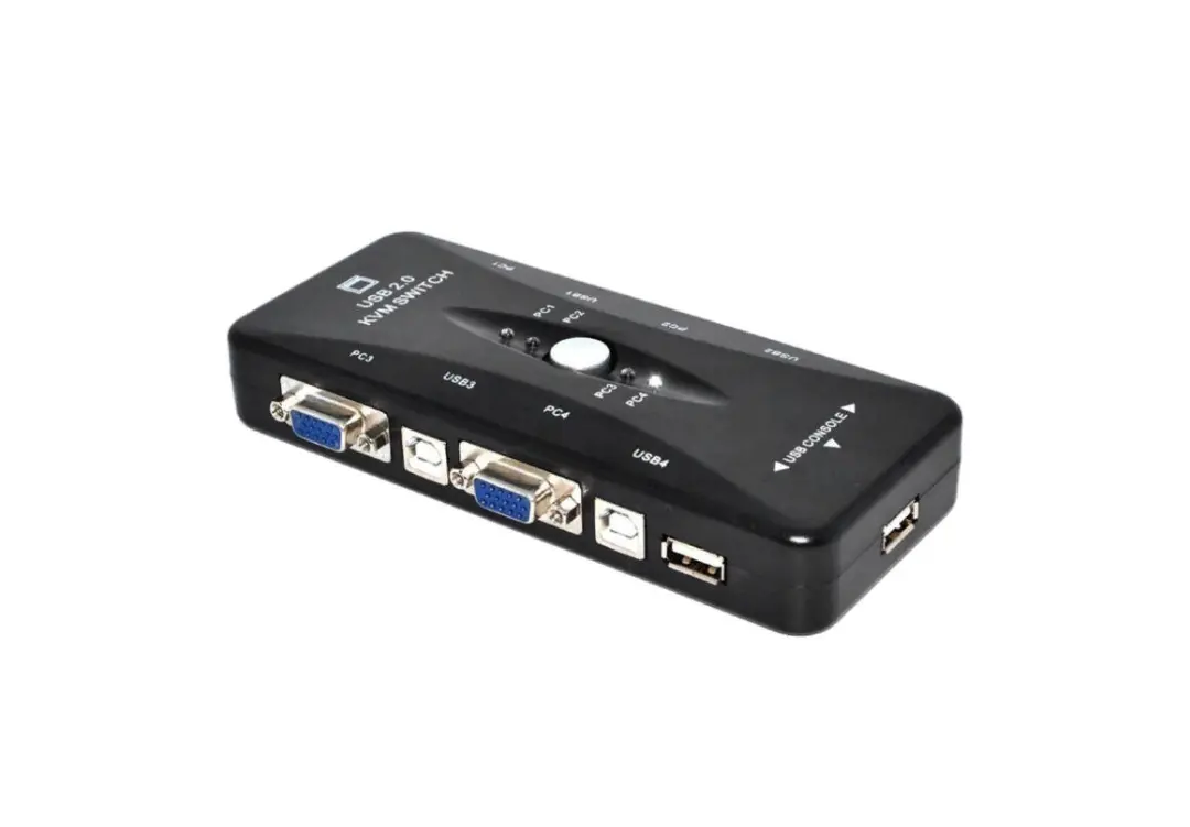 KVM KVMVGAKVM41UA4P | KVM-переключатель 4 порта VGA/USB с кабелями