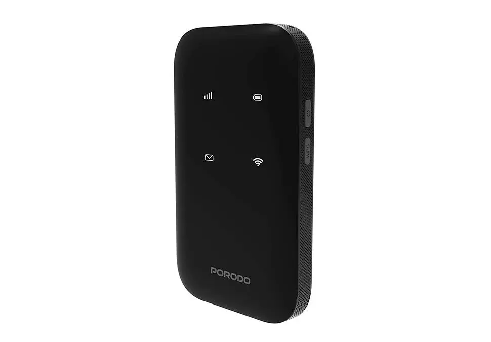 Porodo PD-LFST132-BK | Göçme Simsiz Router 4G 3000mAh