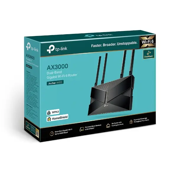 TP-Link Archer AX53 | Simsiz Router WiFi 6 Iki Zolakly