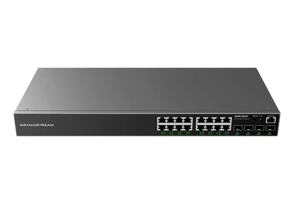 Grandstream NETGWN7802 | Dolandyrylýan Tor Kommutatory 16 Gigabit Port