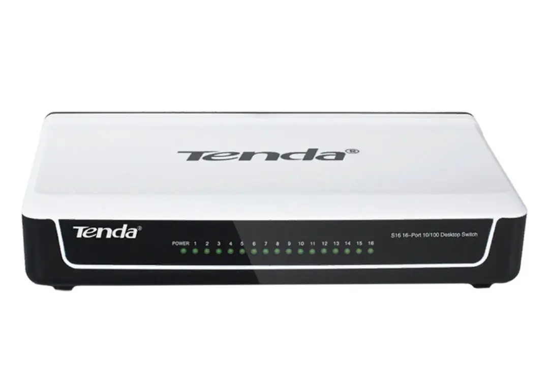 Tenda S16-EU | Şlýuz 16 port 10/100 Mbps