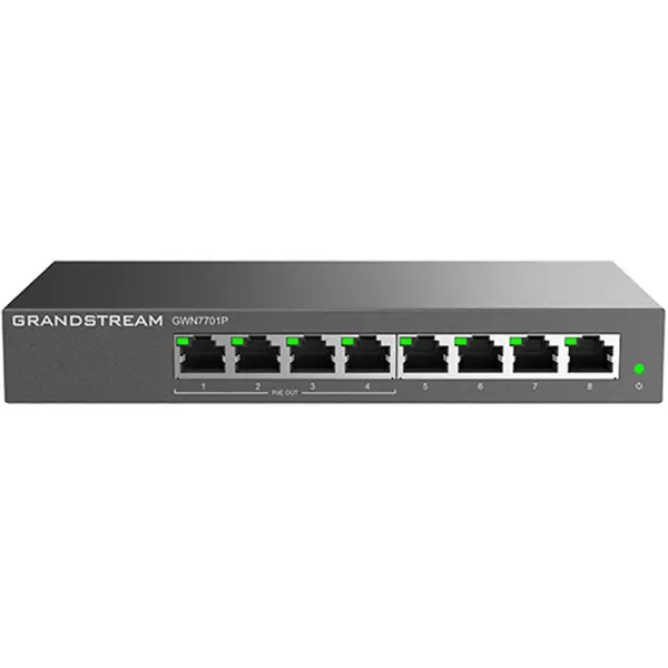 Grandstream NETGSGWN7701PA | Tor Kommutatory 8 Port Gigabit PoE