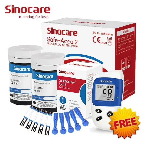 Sinocare BLDSINRDNEED | Blood Glucose Tester Needles 50 pcs
