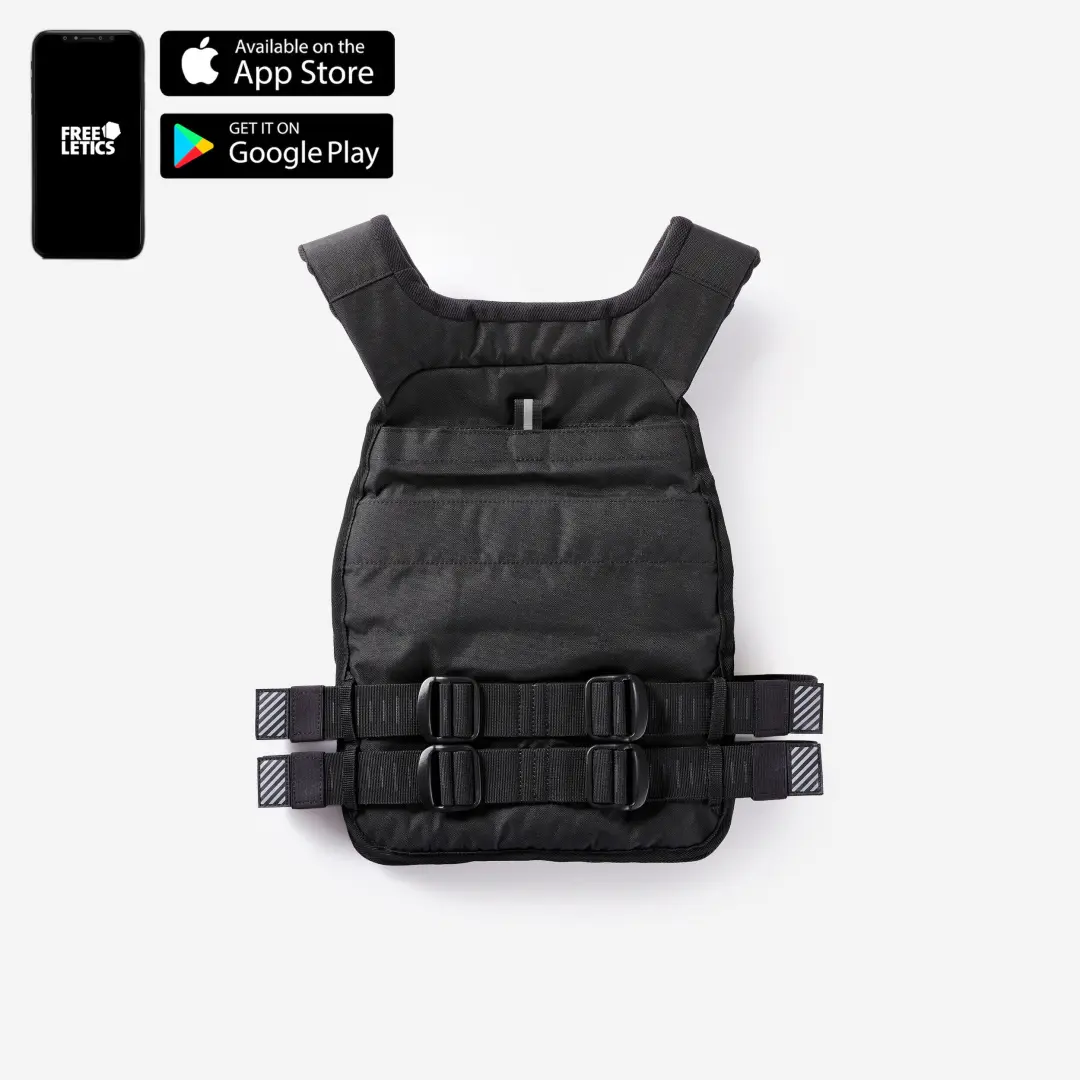 Decathlon VESTDECA4504586 | Жилет для тренировок с регулировкой веса, черный