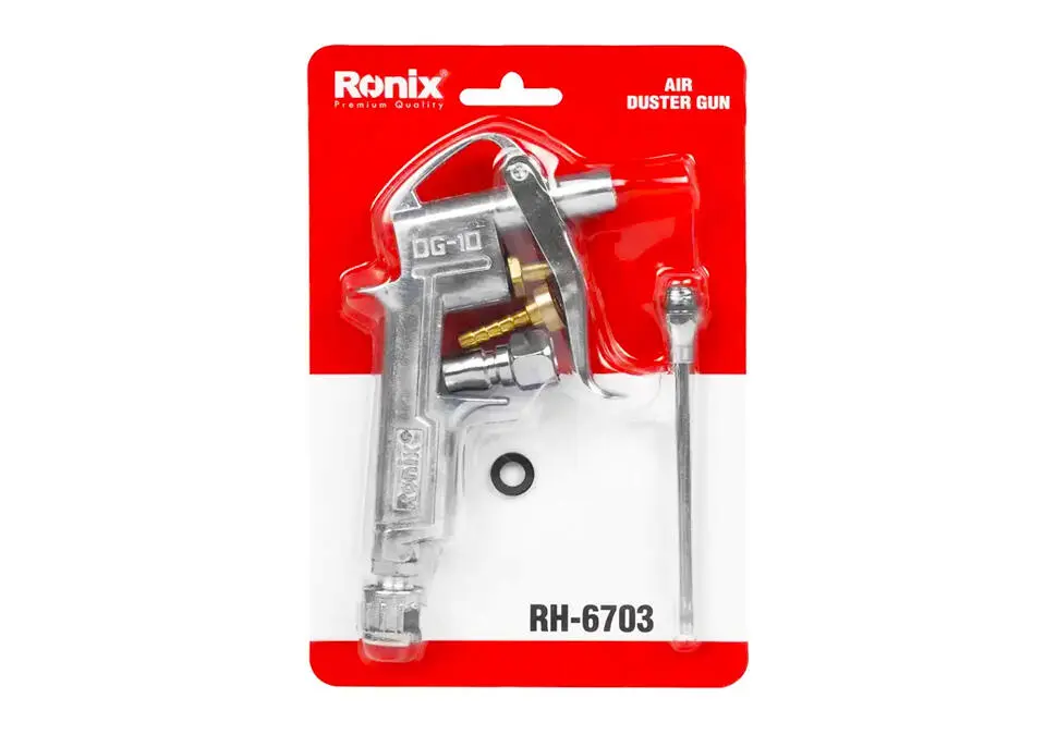 Ronix RH-6703 | Пистолет для сдувания пыли металлический корпус