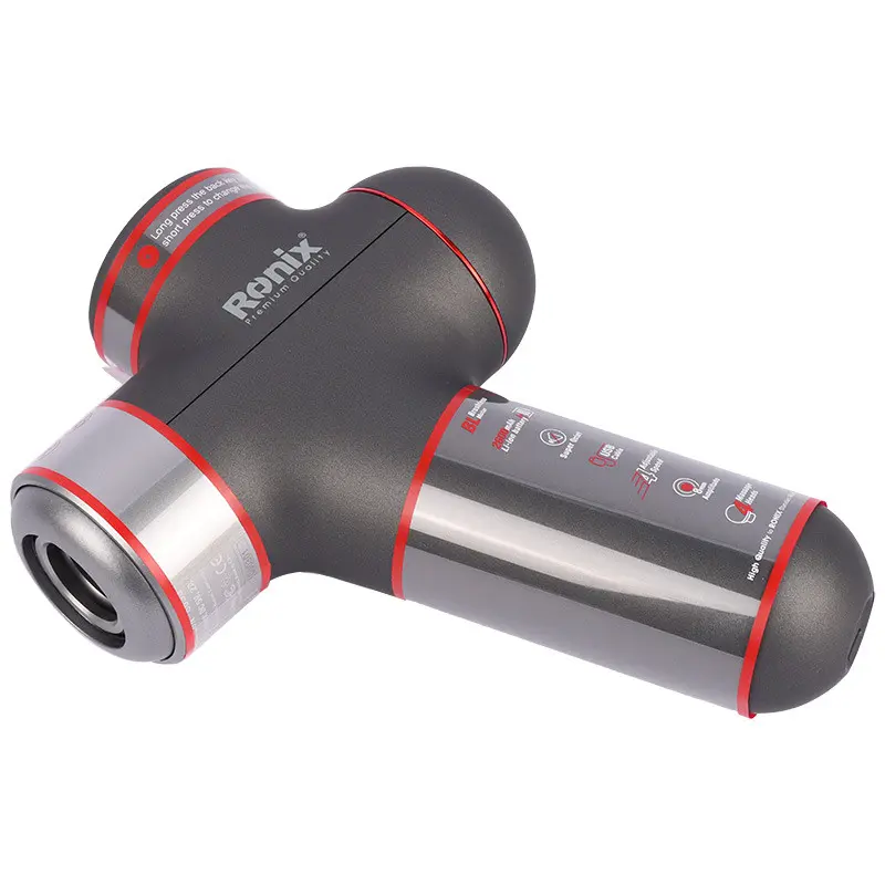 Ronix MASSAGERO8855 | Перкуссионный массажер Gun Red с регулировкой