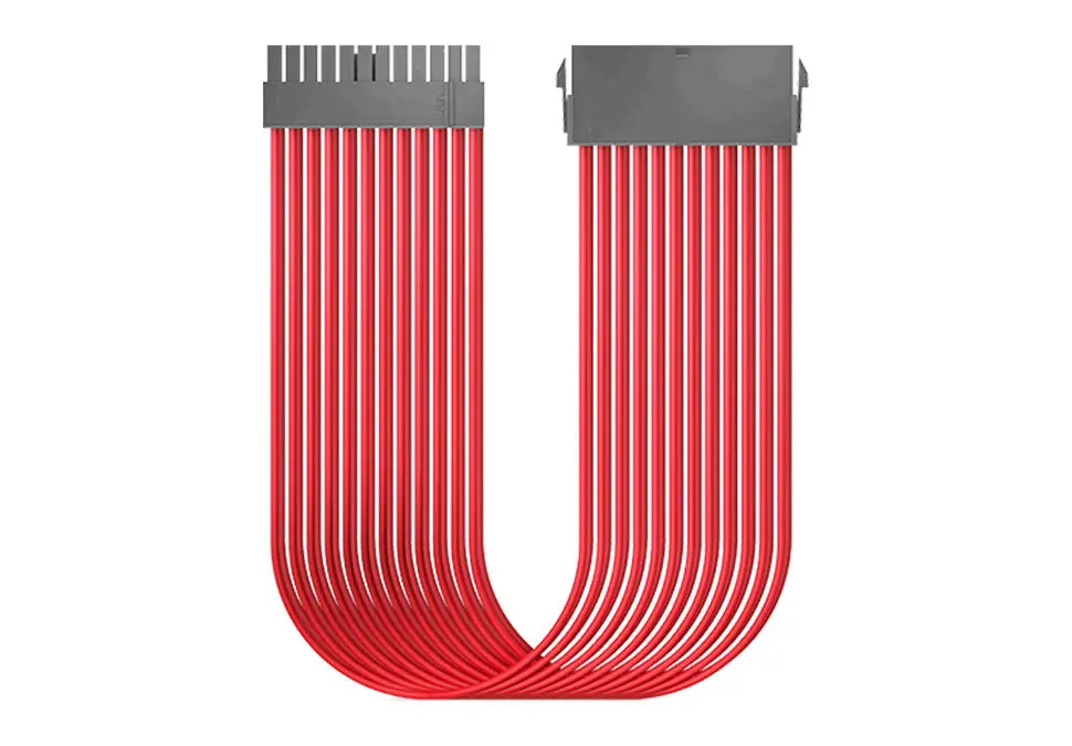 Deepcool SEC24PR | Örülen Uzaldyjy Kabel 24-pinli ATX 300mm Gyzyl