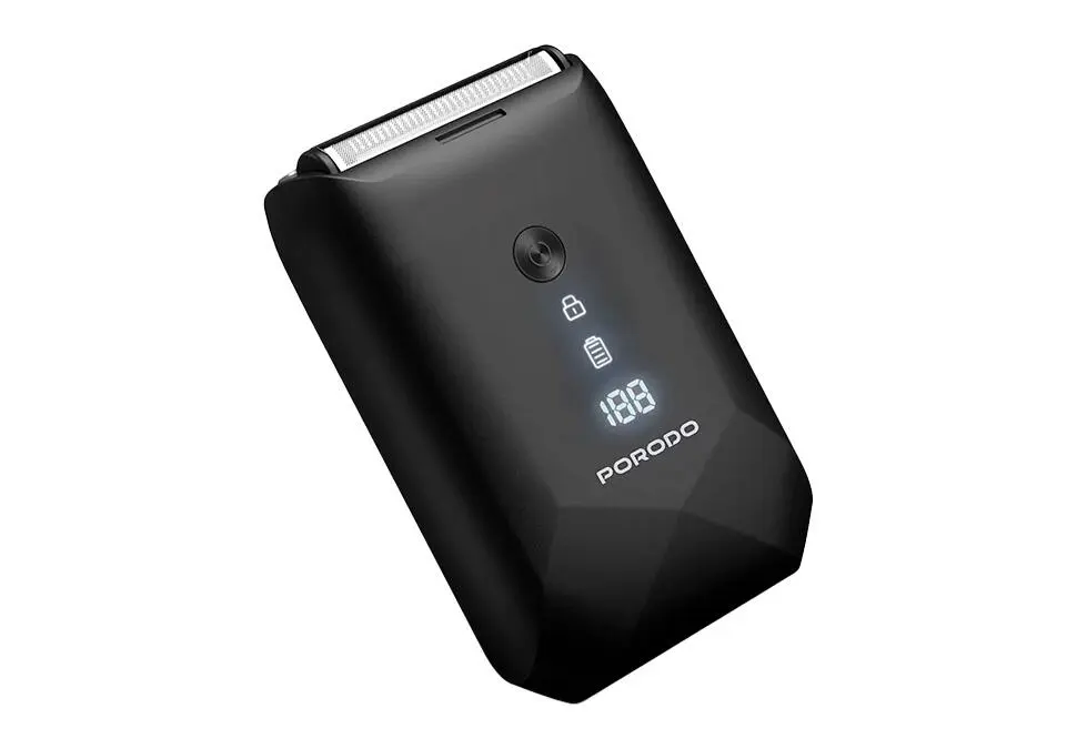 Porodo PDLFST128BK | Syýahat Britwasy 600mAh Gara