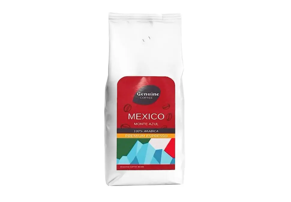GENUINE MEXICO MONTE AZUL COFFEGENMEX | Эспрессо зерна кофе 1КГ 100% арабика