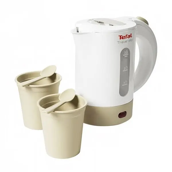 TEFAL KO120127 | Дорожный электрочайник 0,5 л 650 Вт пластик белый