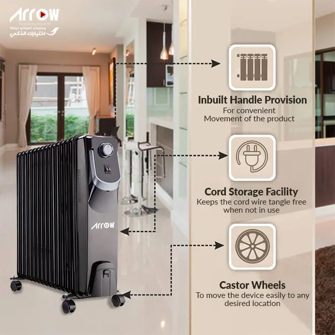 TCL OILHTCLB59G | Ýagly ýyladyjy 2500W 13 kanat