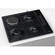 BOSCH HOBBOSPBY6C6B620 | Gaz plitasy 4 ojak içine ornaşdyrylýan gara aýna