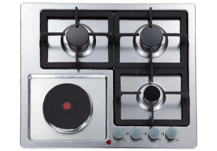 Haier HOB HCC406EGS-D2 | Ýaýdan Gaz Paneli 4 Ojak Kümüş