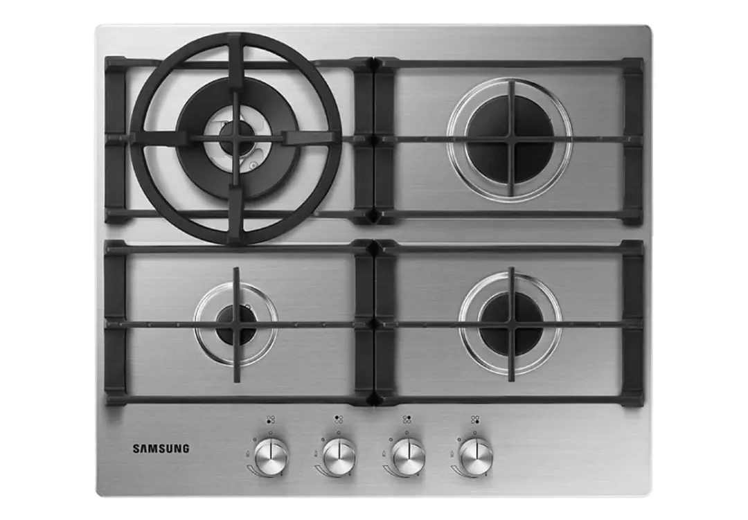 Samsung NA3000H | Газовая плита 4 конфорки WOK встраиваемая 600x50x520 мм серебро