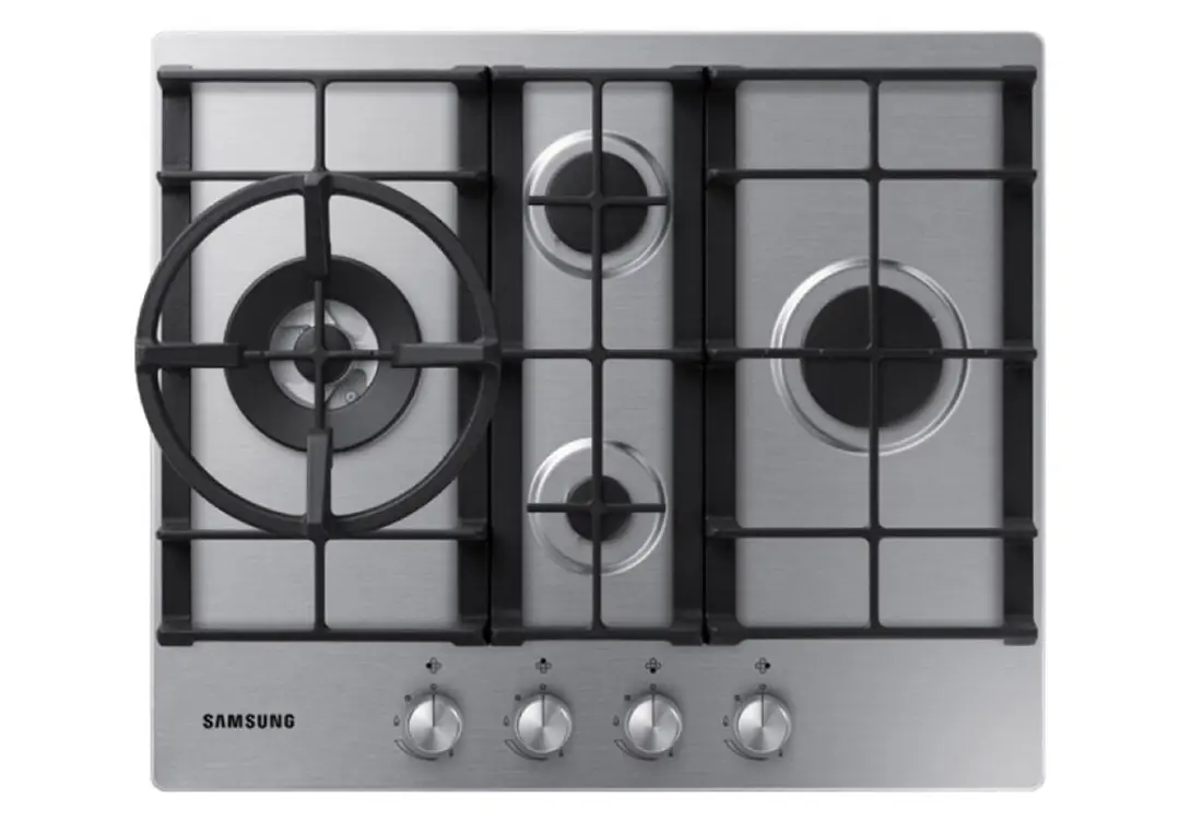 Samsung HOBSAMNA3000HSS | Газовая варочная панель 4 конфорки WOK 600x50x520 мм серебро