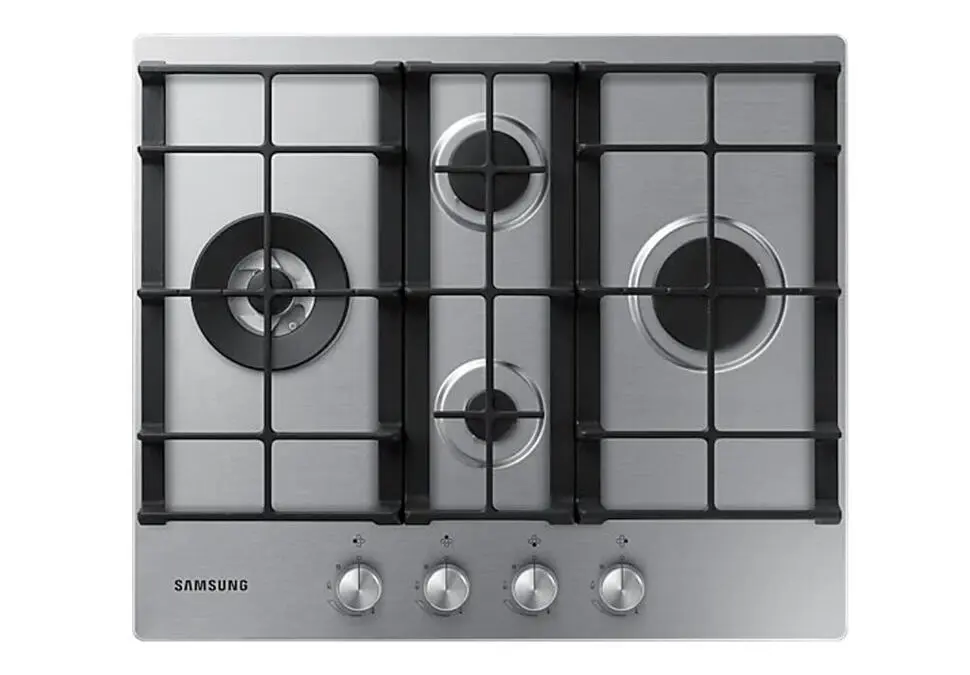 Samsung HOBSAMNA3000HSS | Газовая варочная панель 4 конфорки WOK 600x50x520 мм серебро