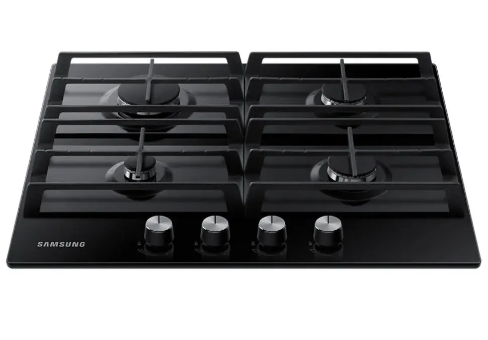 Samsung NA3010H | Встраиваемая газовая панель 4 конфорки WOK черная