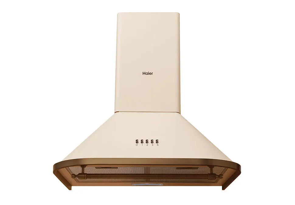 Haier HOOD HVX-W671ATQBC | Aşhana howa sorujy 590 m³/sag, iki wentalýator