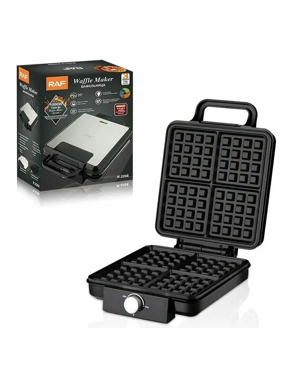 R R.2208 | Wafli Bişiriji 1500W ýokary güýç