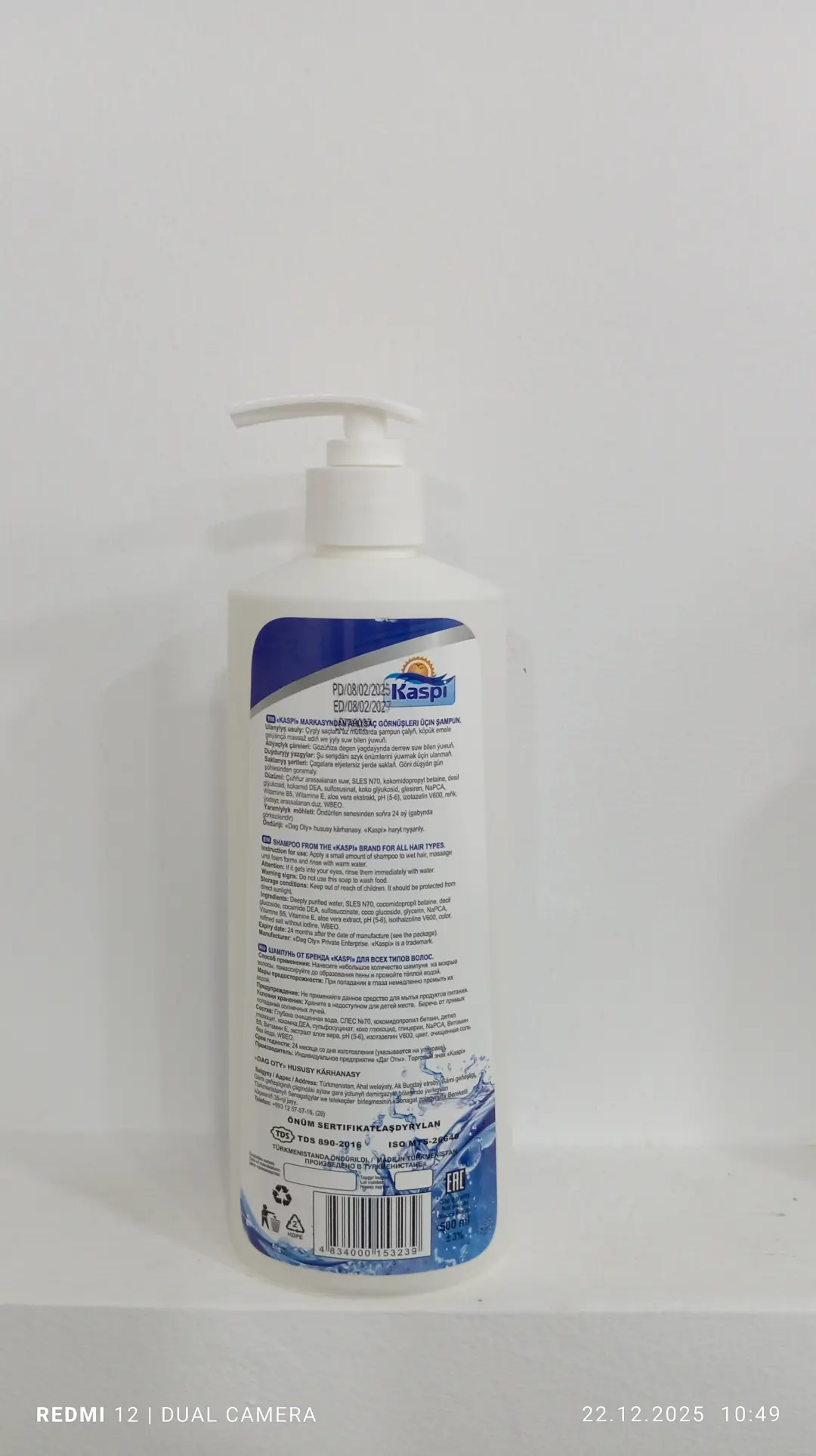 Paleo Kaspi PARFUM MIX | Şampun 500 ml, köpçülik gaplama 20 sany