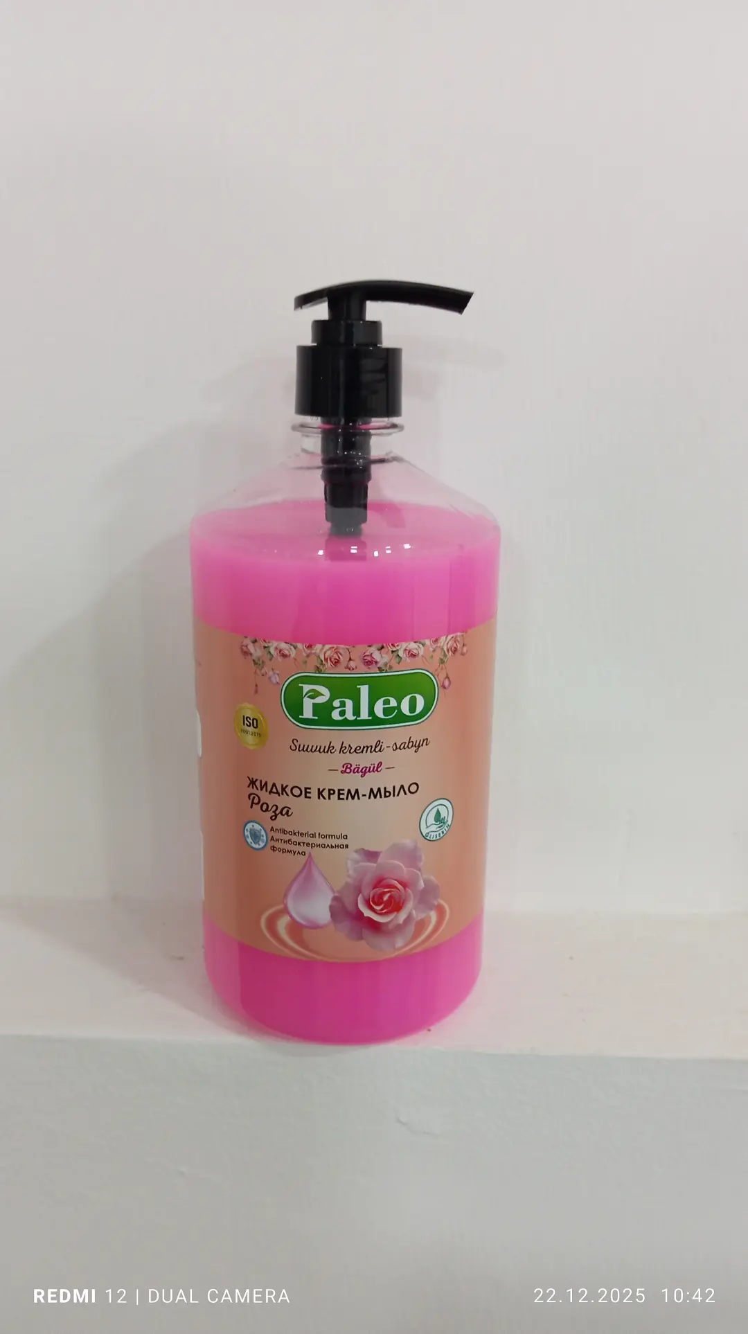 Paleo | Жидкое крем-мыло Роза 1л Коробка (12 бутылок)