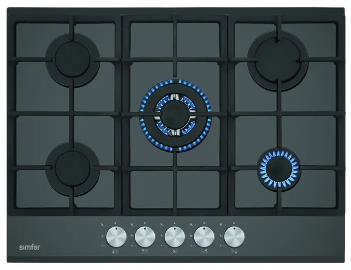Simfer 7501SP | Built-In Gas Hob Free Ashgabat Delivery