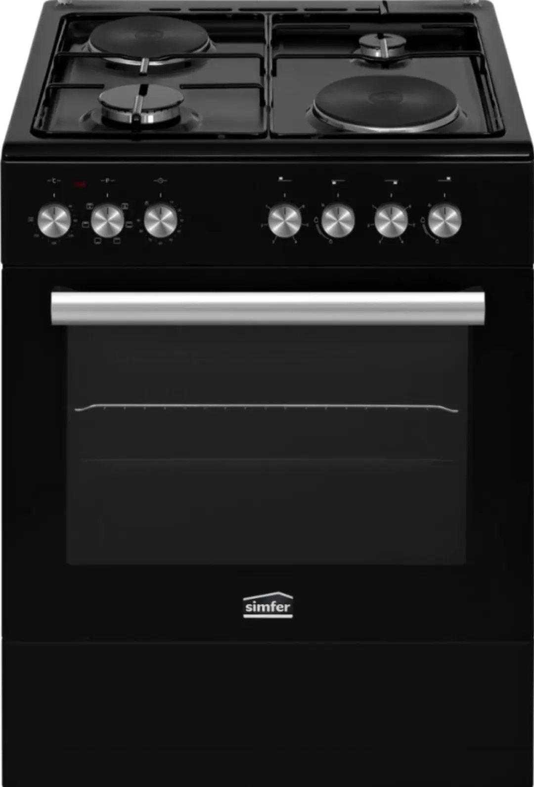 Simfer 6043SERBB | Gas Stove Durable Steel, LPG/Natural Gas