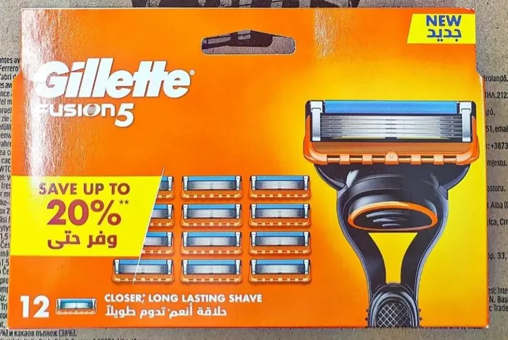 Gillette Fusion | Лезвия для бритья 12 шт.