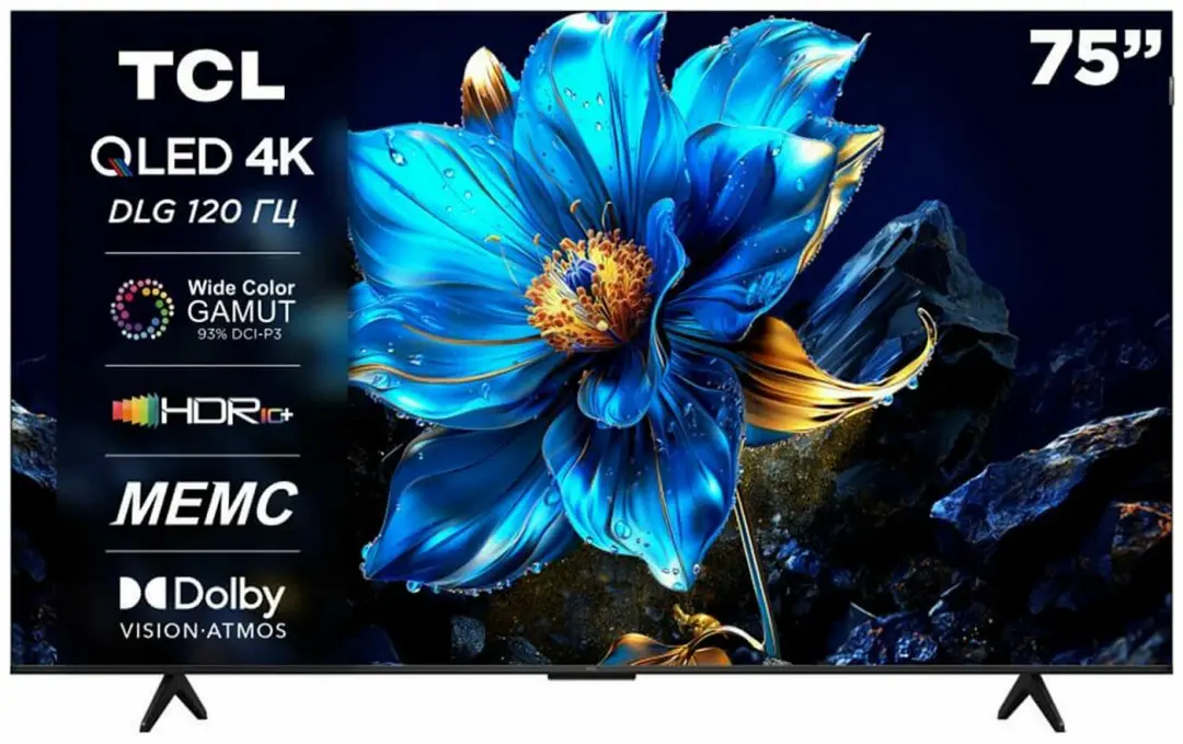 TCL 75P6K | Смарт ТВ 75 дюймов 4K UHD Direct LED