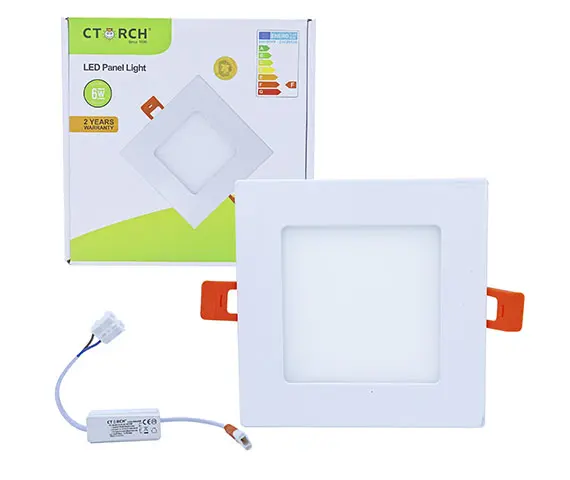 CTORCH 153.09.E01.L01.CTORCH020 | LED Panel Light 6W Slim Square 6500K