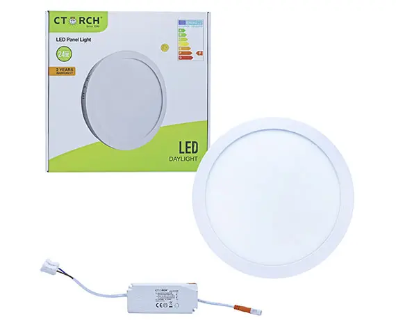 CTORCH 153.09.E01.L01.CTORCH018 | LED Panel Light 24W 6500K Surface Round