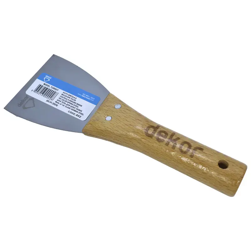 153.09.D01.D01.DEKOR0012 | Шпатель 80 мм деревянная ручка