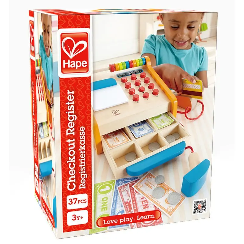 Деревянный 6943478004467 | Кассовый аппарат из прочного дерева