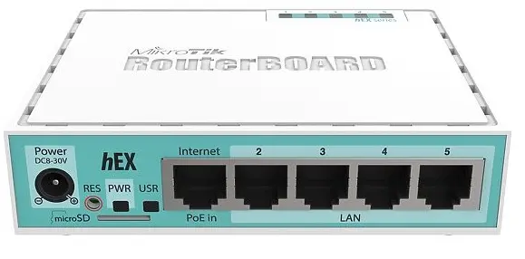 Mikrotik heX RB750Gr3 | Ethernet router, ikili ýadro 880 MHz
