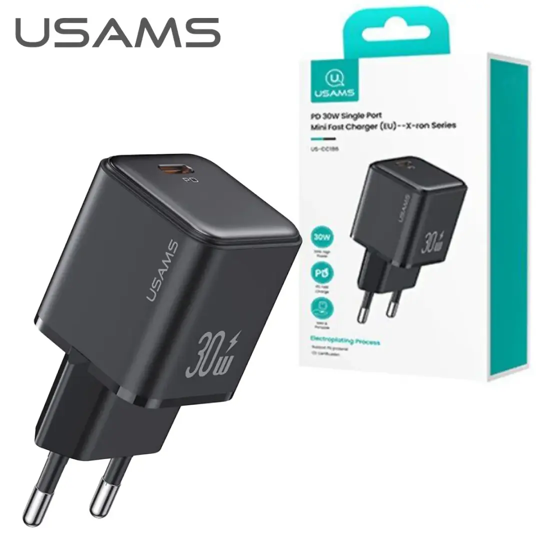 Usams US-CC186 | Fast Charger EU PD30W Single Port