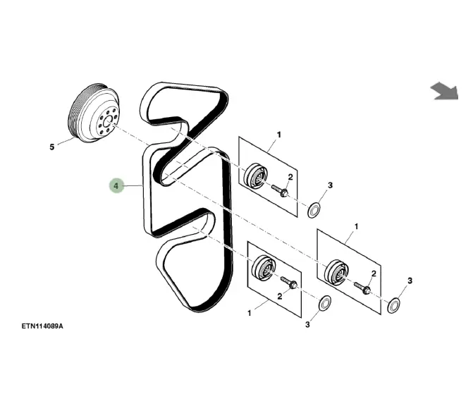 John Deere L214296 | Kompressor kemeri OEM ýokary hil