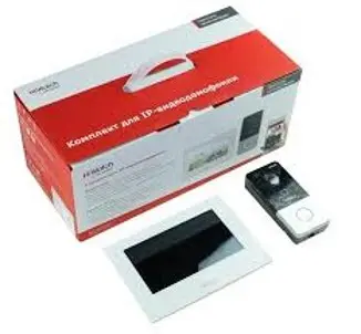 Hikvision/Hiwatch DS-D100IKWF(B) | Комплект IP видеодомофона 2 Мп, широкий угол