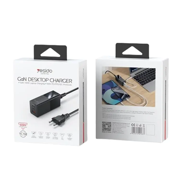 Yesido YC58 | Tiz Zarýad 100W GaN