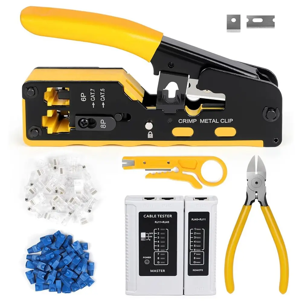 Generic Mini RJ45 Tool Kit | Networking Tools Compact Set