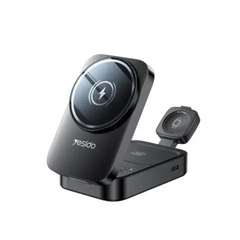 Yesido DS27 | Simsiz Zarýadka 3-in-1 Köp Enjamly