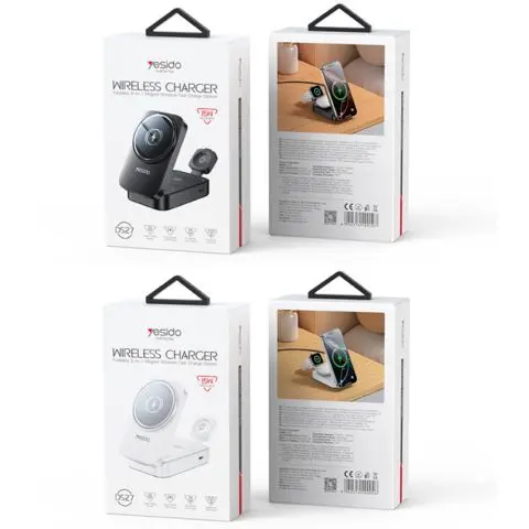 Yesido DS27 | Simsiz Zarýadka 3-in-1 Köp Enjamly