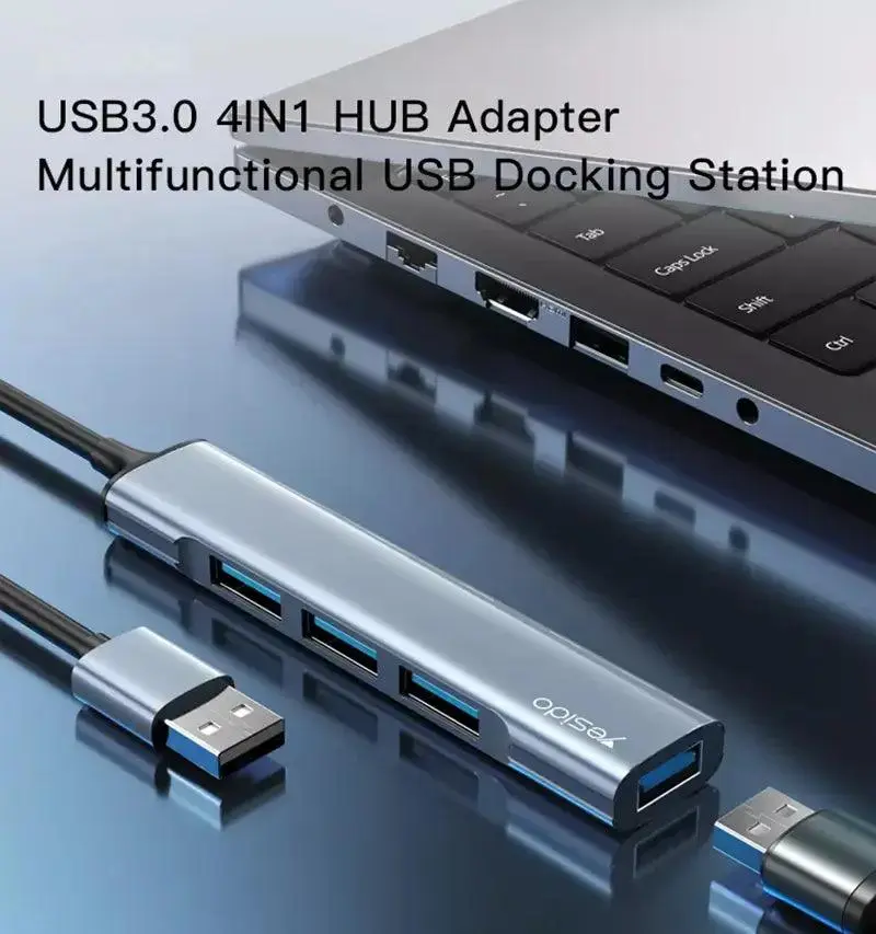 Yesido HB18 | USB хаб 4 в 1 с высокоскоростными портами