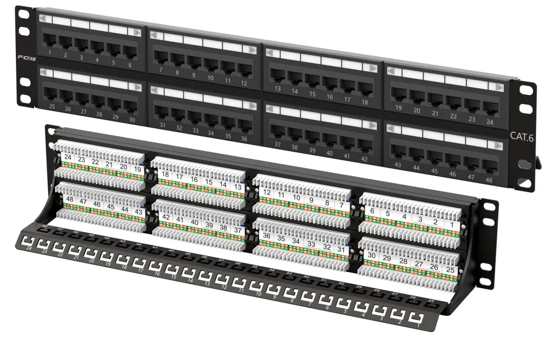 Generic 48 Port Cat6 Patch Panel | Patch Panel 48 portly ýokary göwrümli