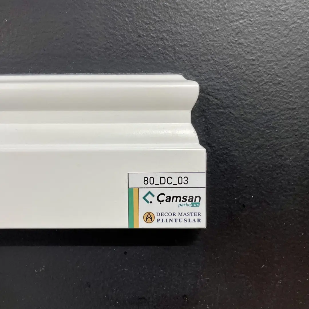Decor Master 80 DC 03 | MDF Plintus Içeri Jaýlar üçin Berk Profil
