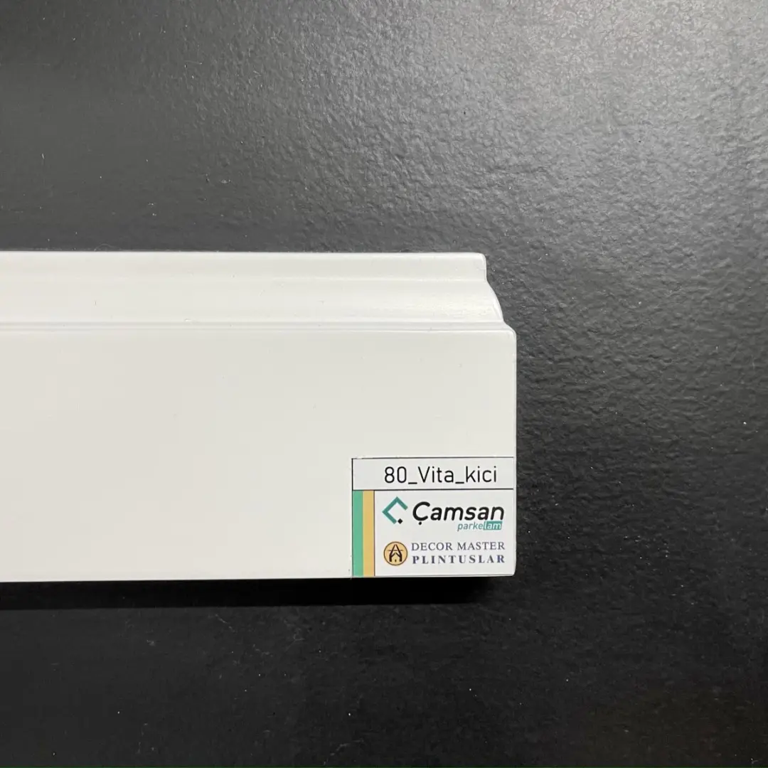 Decor Master 80 Kici Vita | MDF plintus çyglylyga durnukly bezeg